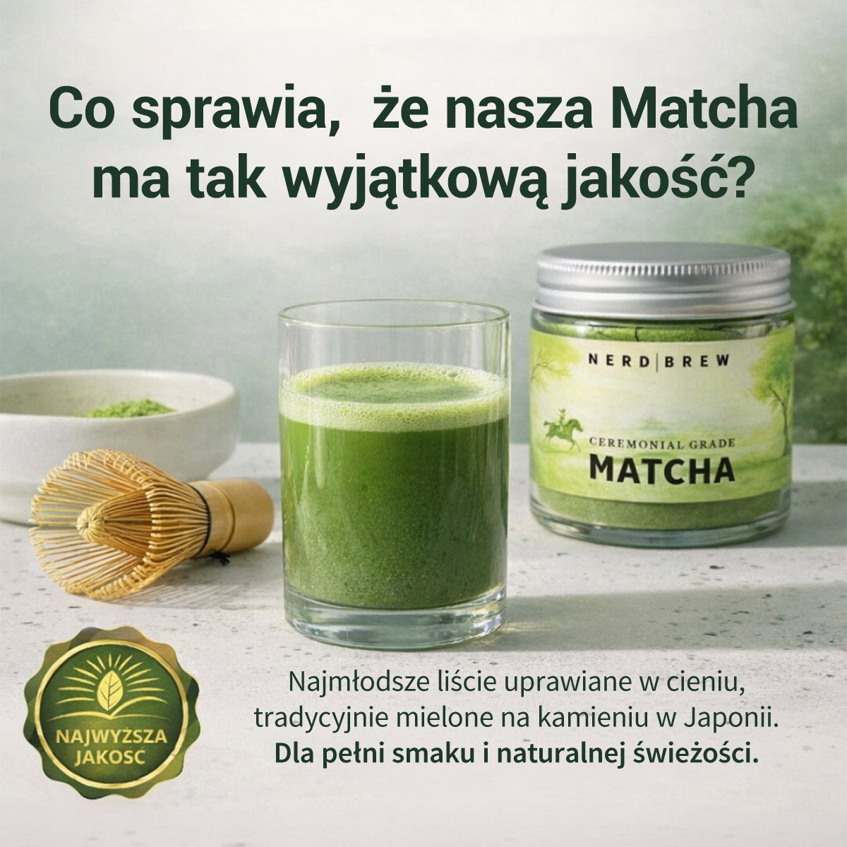 Ceremonial Matcha z Japonii, 40g - obrazek 4